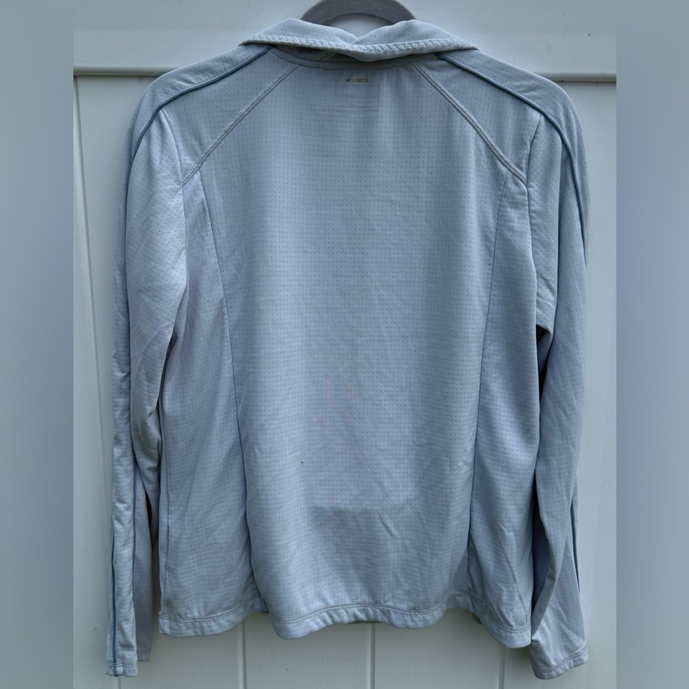 Mondetta Wonen’s Lightweight Sky Blue Quarter-Zip Pullover Shirt Size Large NWOT - Picture 13 of 14
